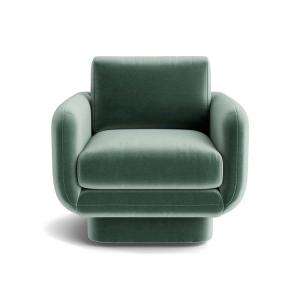 Luxury custom hospitality furniture Flynn Studio Velvet Swivel Chair for living room  