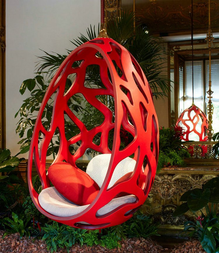 DD on X: Louis Vuitton Suspended Cocoon Chair by Fernando & Humberto  Campana 🪺  / X
